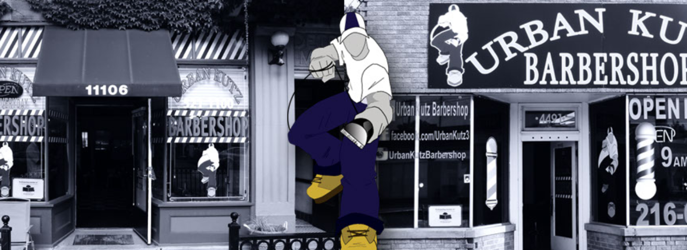 Urban Kutz Barbershop storefronts in Cleveland